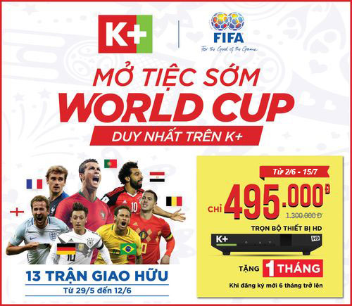 K+ khuyến mại trọn bộ thiết bị HD chỉ còn 495.000đ