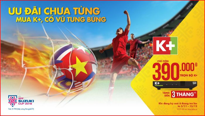 Trọn bộ thiết bị DTH hoặc K+ TV Box chỉ còn 390.000đ