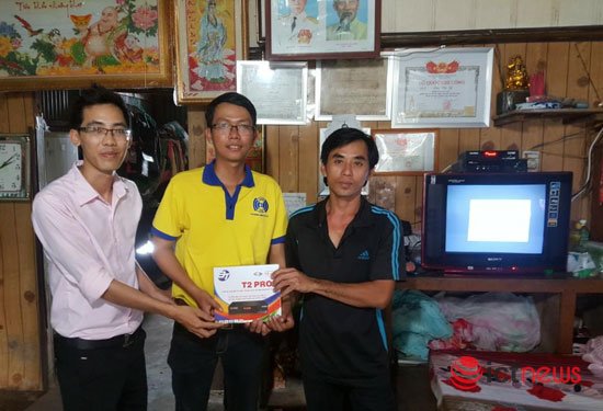 Hộ nghèo được nhận đầu thu miễn phí từ dự án do Bộ TT&TT triển khai.