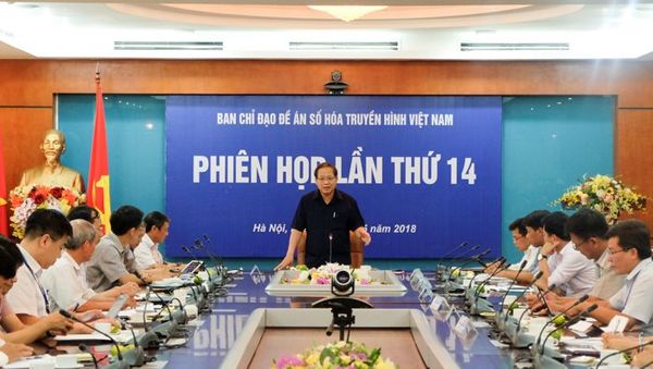 Bộ trưởng Trương Minh Tuấn chủ trì phiên họp Ban chỉ đạo số hóa truyền hình Việt Nam phiên thứ 14