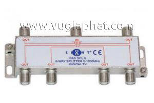 Bộ Chia Truyền Hình Cáp Eight 6 Đường