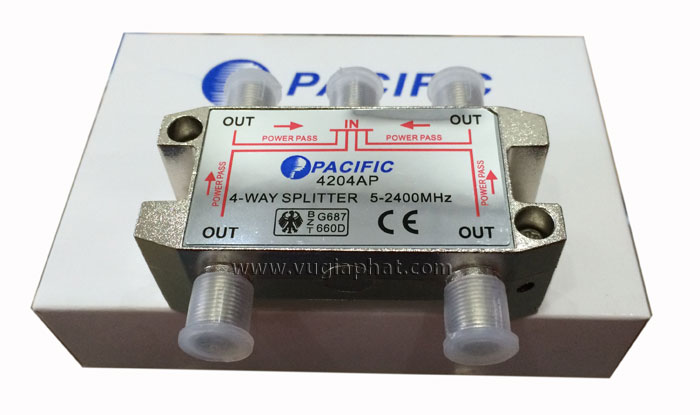 Bộ chia thông nguồng 1 ra 4 đường