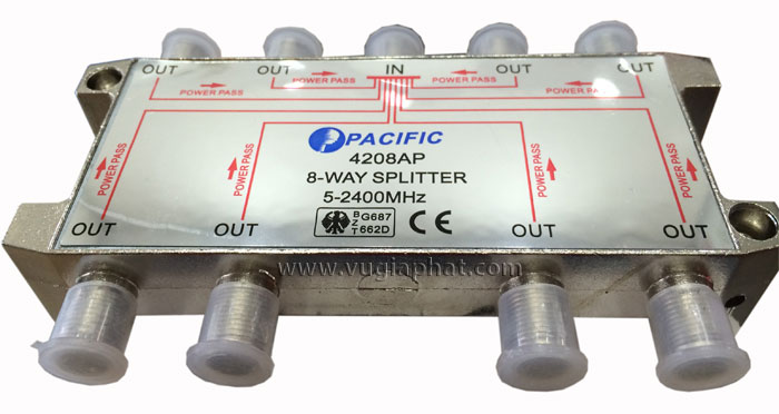 Bộ chia thông nguồng 1 ra 8 đường