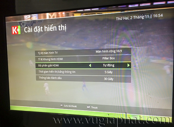 Chế độ nhận diện tự động khi sử dụng cổng HDMI