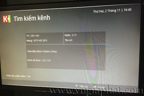 Phiên bản phần mềm 1.43