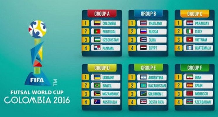 Futsal 2016 - lịch thi đấu