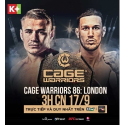 K+ độc quyền phát sóng giải đấu MMA Cage Warriors